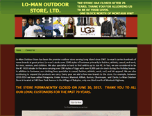 Tablet Screenshot of lomanoutdoor.com